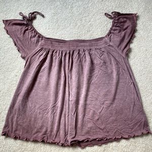 American Eagle Soft & Sexy purple top